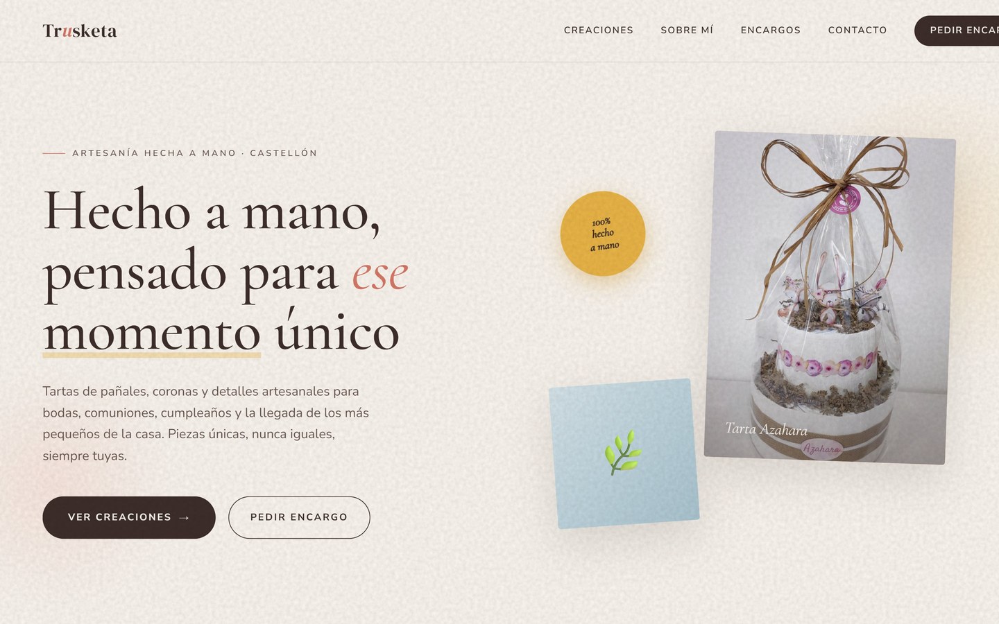 Trusketa Creaciones — Artesanía hecha a mano en Castellón